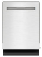 Front view of a 24 in. stainless steel dishwasher with sleek handle in Dishwashers and Kitchen & Kitchenware collections
