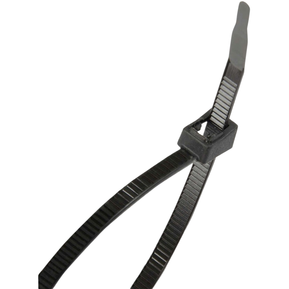 Black cutting edge self-cutting cable tie for electrical use in home improvement tools under $50 collections