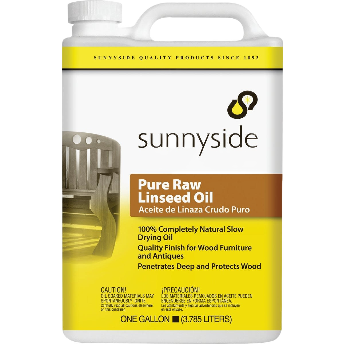 Sunnyside Pure Raw Linseed Oil – Protect & Preserve Wood