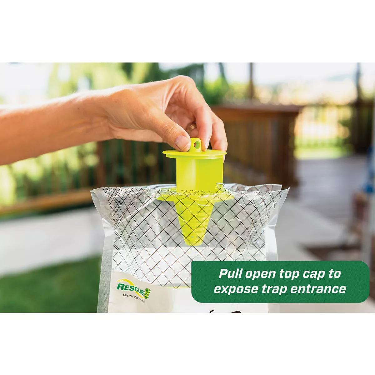 Rescue Big Bag Disposable Outdoor Fly Trap