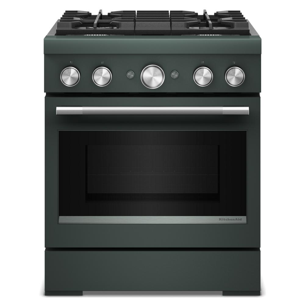 30-Inch 4 Burner Commercial-Style Dual Fuel Range with No Preheat Air Fry Mode