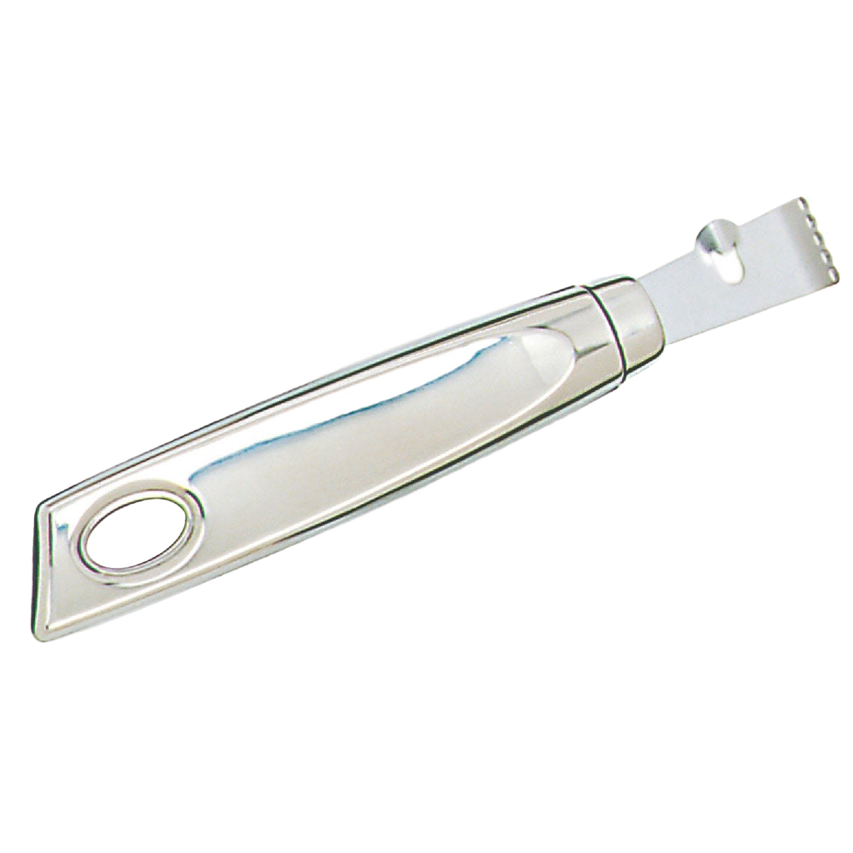Stainless steel zester and stripper with santoprene handle for kitchenware, part of kitchen tools under $50 collection