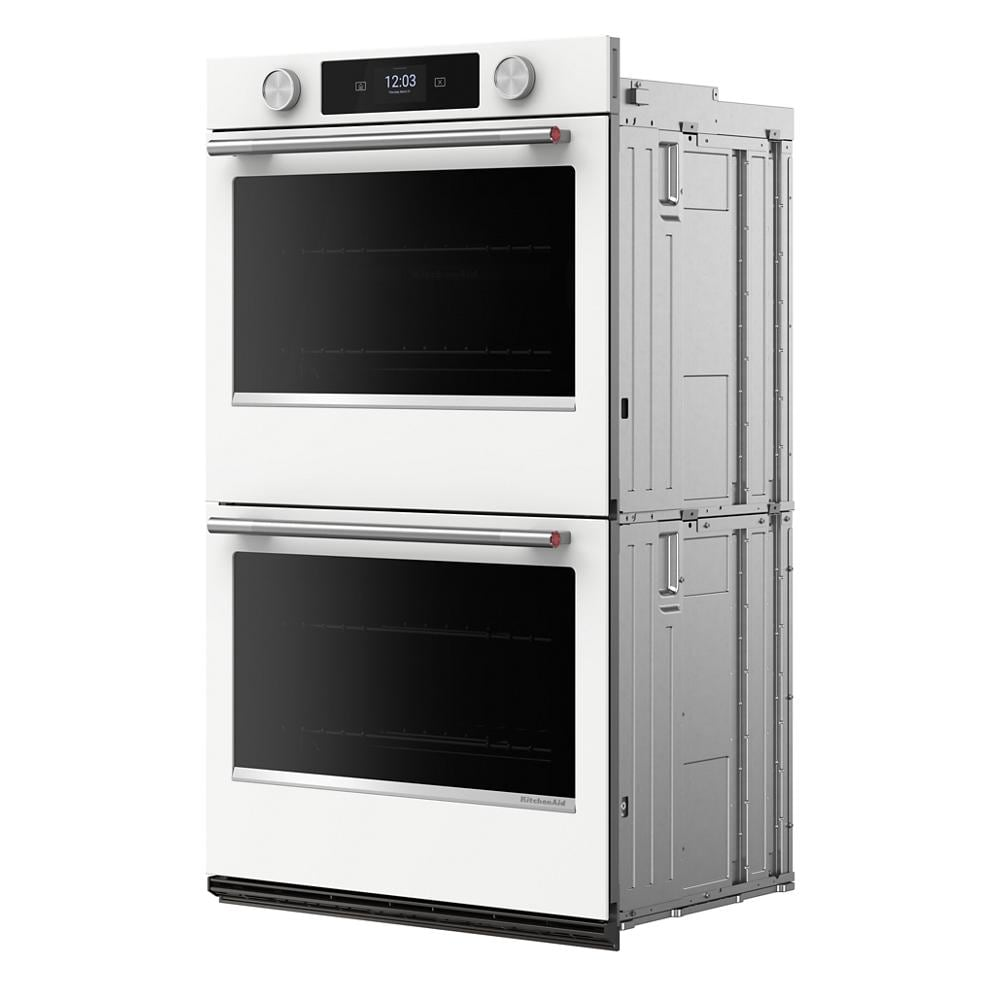 30-inch Smart Electric Double Wall Oven with Assisted Cooking Modes - White