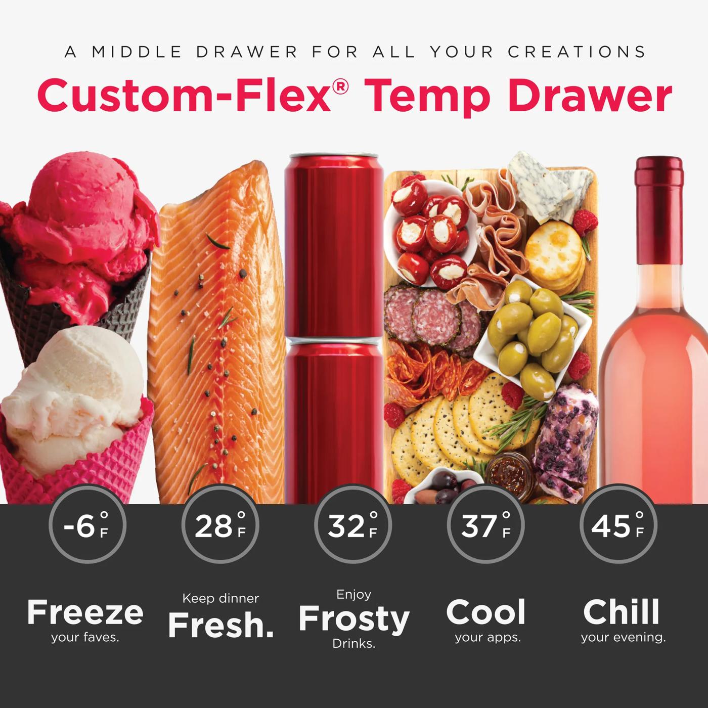 22 Cu. Ft. Counter-Depth 4-Door French Door Refrigerator