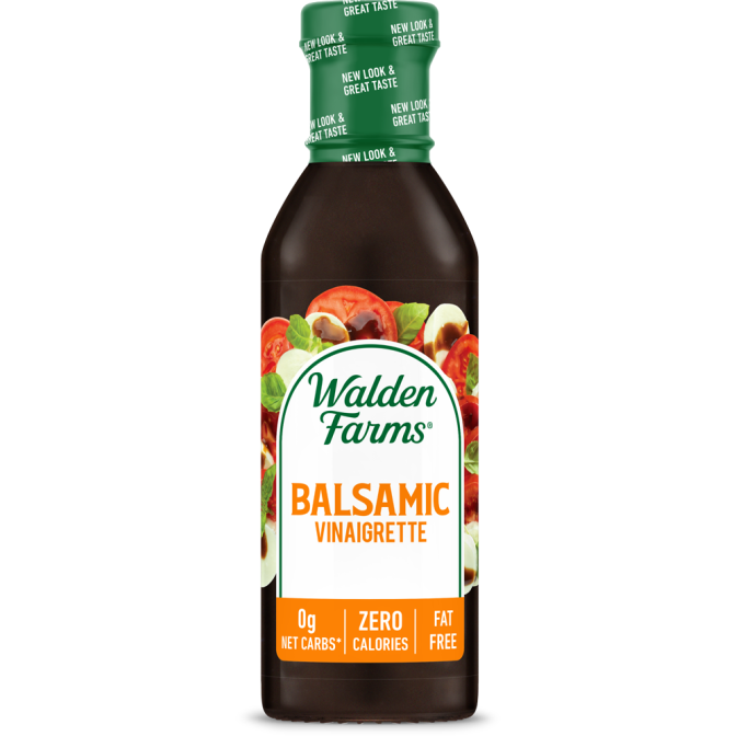 Bottle of Walden Farms balsamic vinaigrette salad dressing from Food & Beverage collection under $50