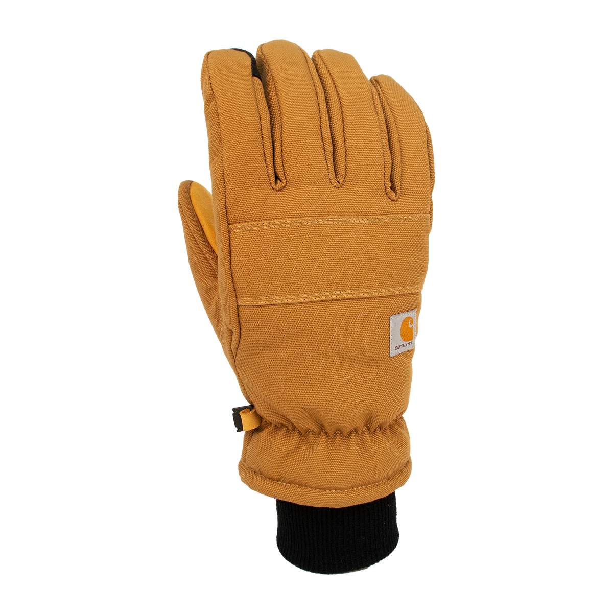 Carhartt Insulated Duck/Synthetic Leather Knit Cuff Glove - Brown, Large