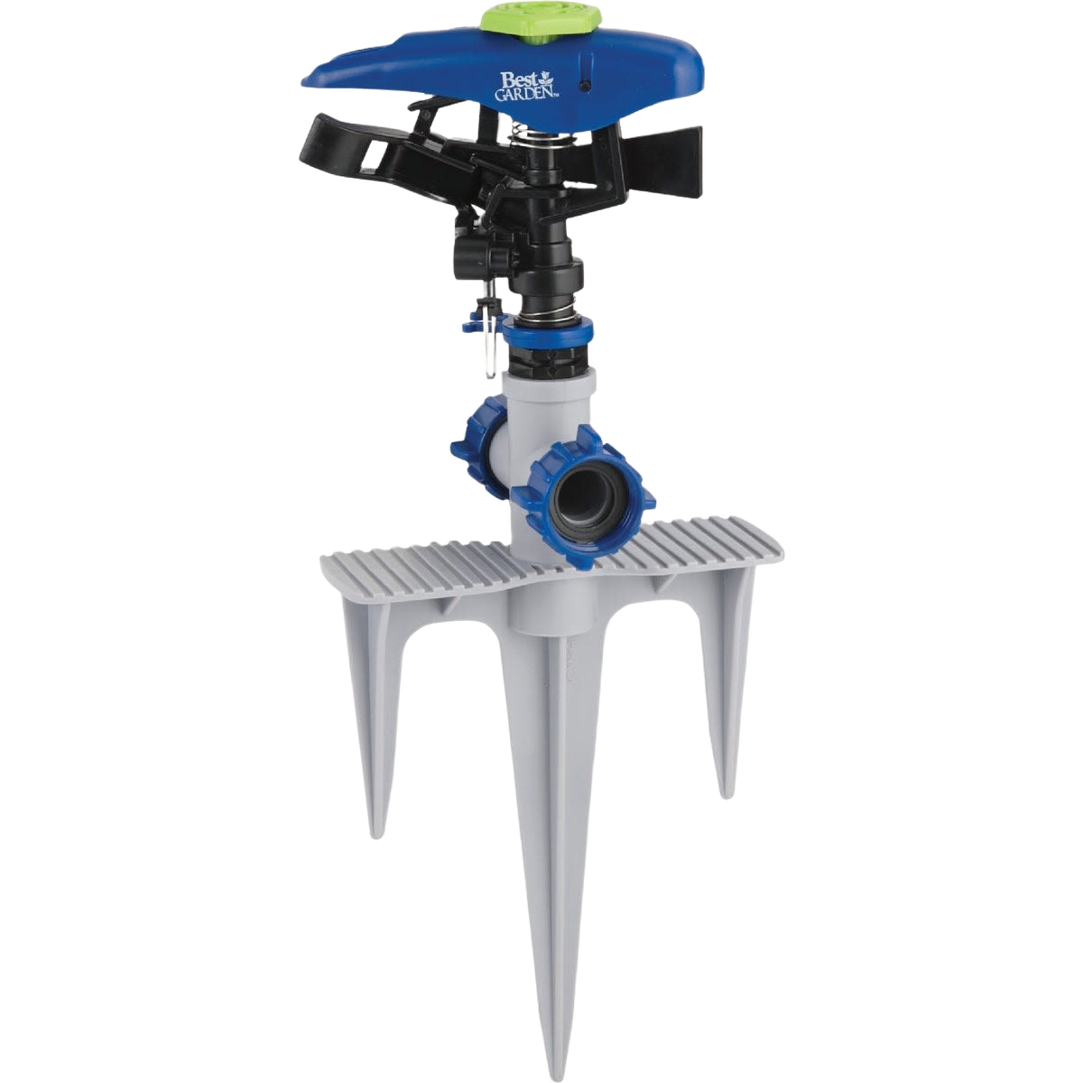 Impact sprinkler with poly triple spike base for watering lawns and gardens in watering and irrigation collections