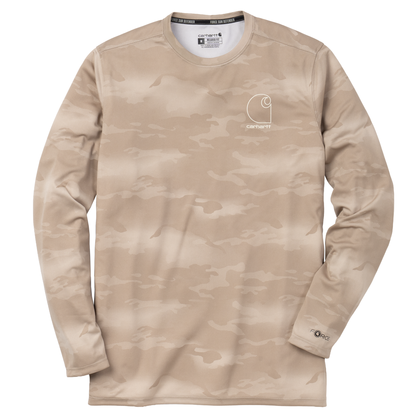 Carhartt Men's Force Sun Defender Relaxed Print Long Sleeve T-Shirt