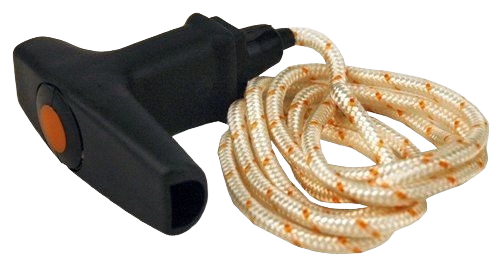 Black ElastoStart style pull cord with durable braided rope for STIHL parts and home improvement tools collections under $50