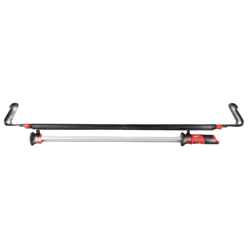 Compact Milwaukee M12™ underhood light with extended arms for focused illumination in automotive work and home improvement tasks
