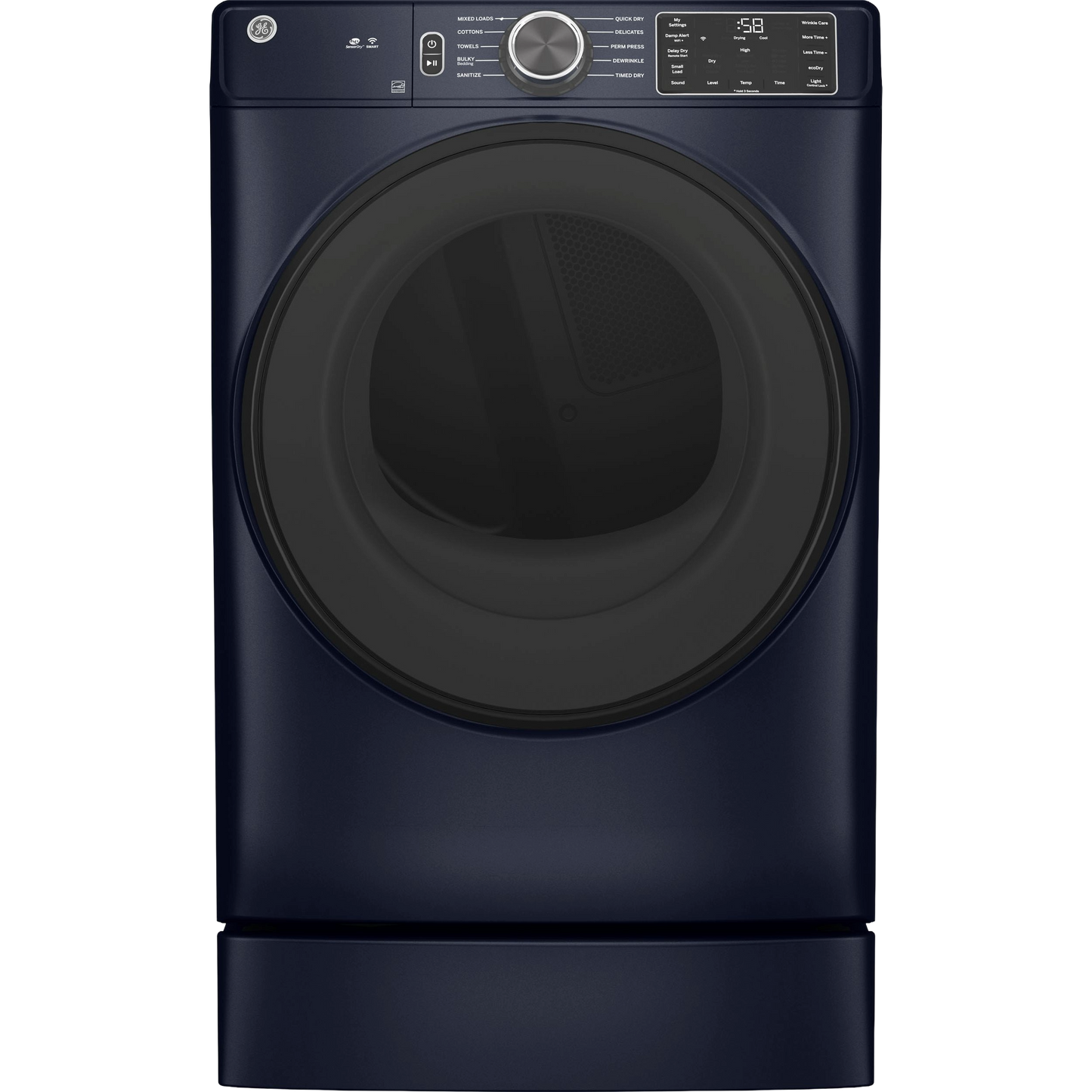 GE® ENERGY STAR® 7.8 cu. ft. Capacity Smart Front Load Electric Dryer with Sanitize Cycle