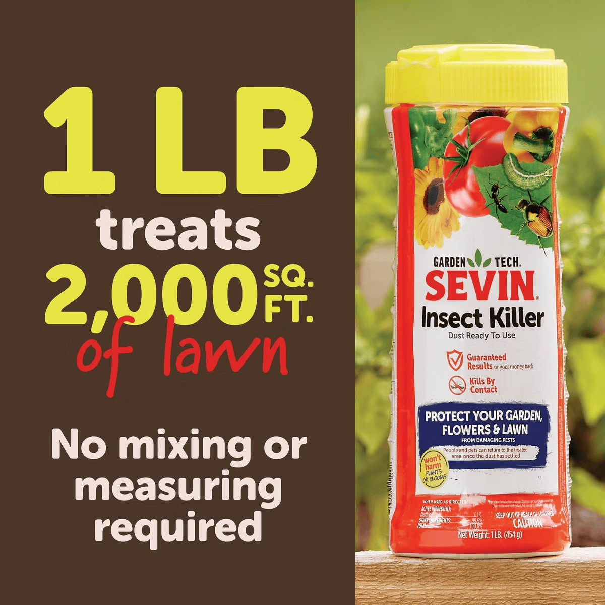 Garden Tech Sevin Garden Dust Insect Killer, 1 lb.