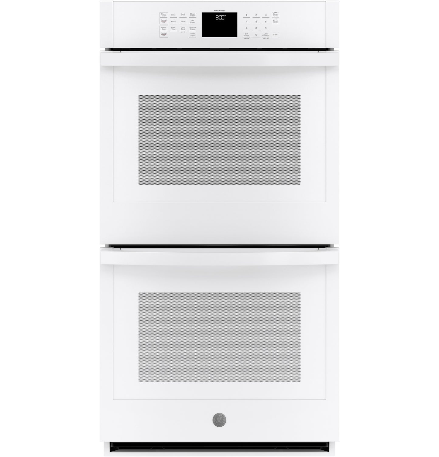 White smart built-in double wall oven with digital control panel from Kitchen & Kitchenware collection