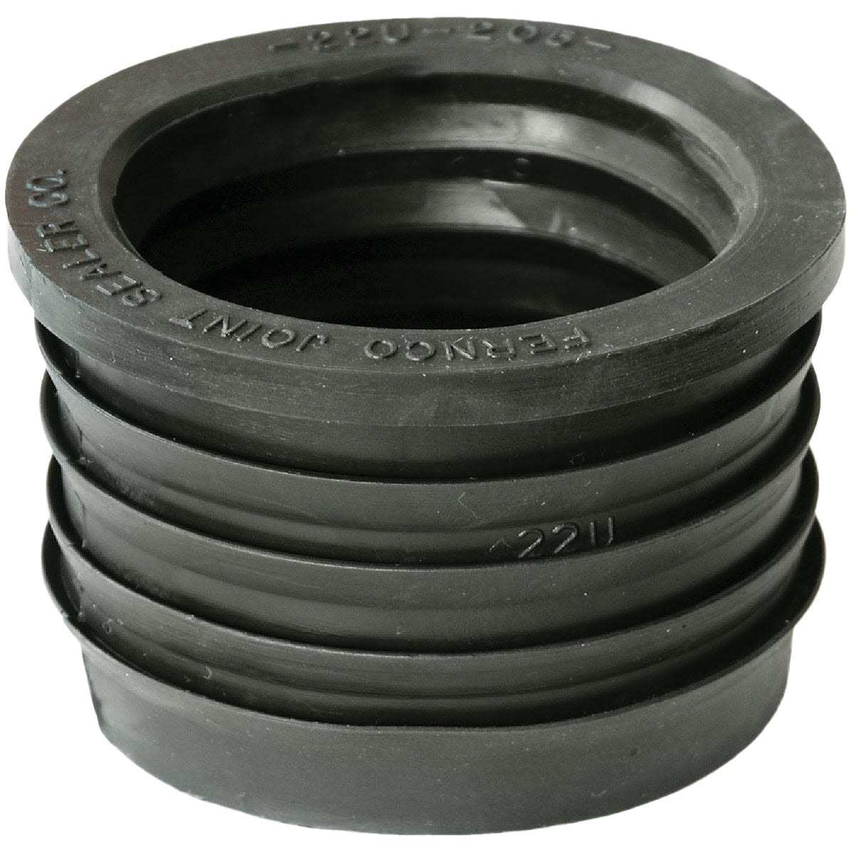 Black rubber adapter for connecting PVC and cast-iron pipes in plumbing and home improvement accessories under $50 collections