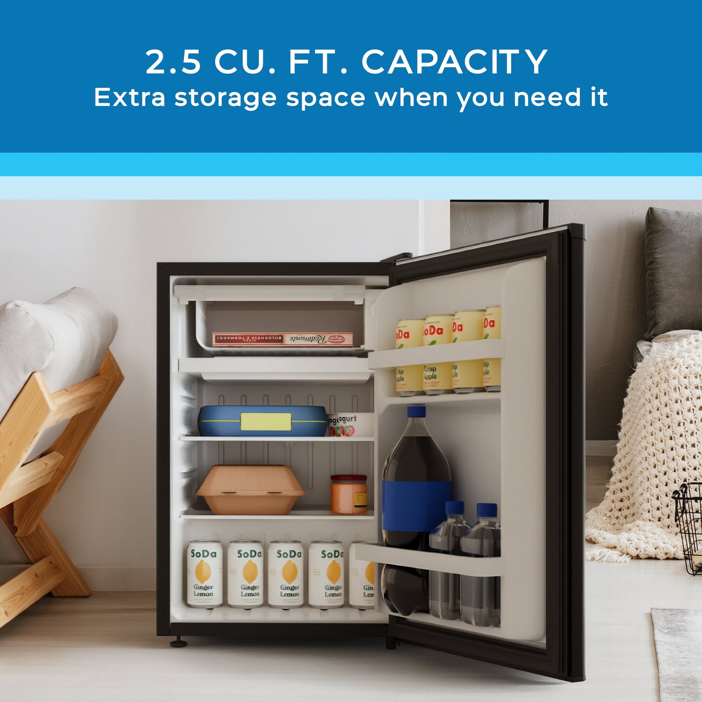 Avanti 2.5 Cu. Ft. Compact Refrigerator - Black