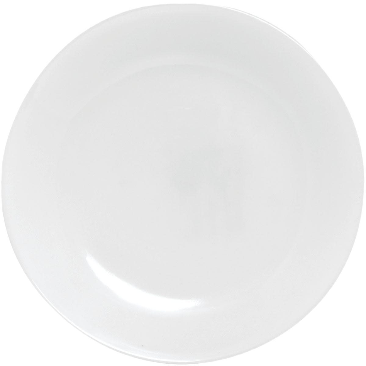 Simple white luncheon plate with 8.5-inch diameter for everyday use in kitchenware and tableware collections under $50