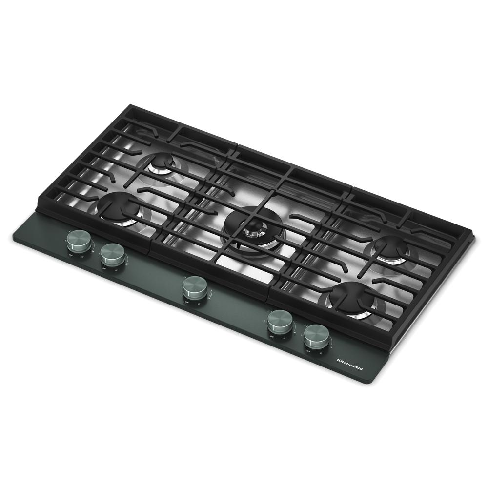 KitchenAid® 36  in. Gas Cooktop with 5 Burners and Integrated Wok Grate