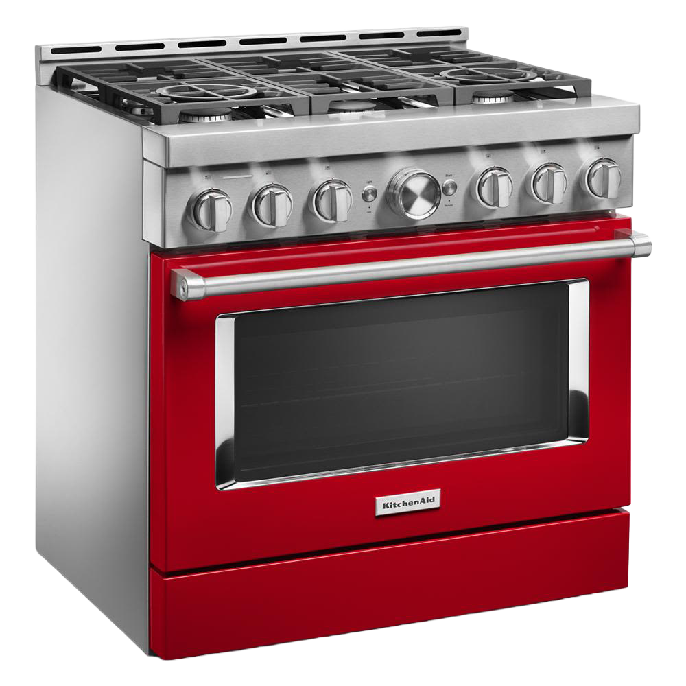 KitchenAid® 36'' Smart Commercial-Style Gas Range with 6 Burners