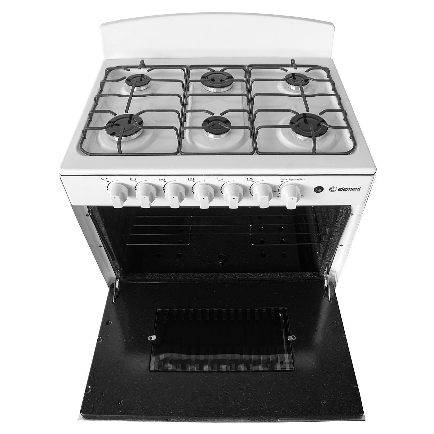 Element Electronics 4.0 cu. ft. 30", 6-Burner Gas Range (EEGR3A6MCCW)