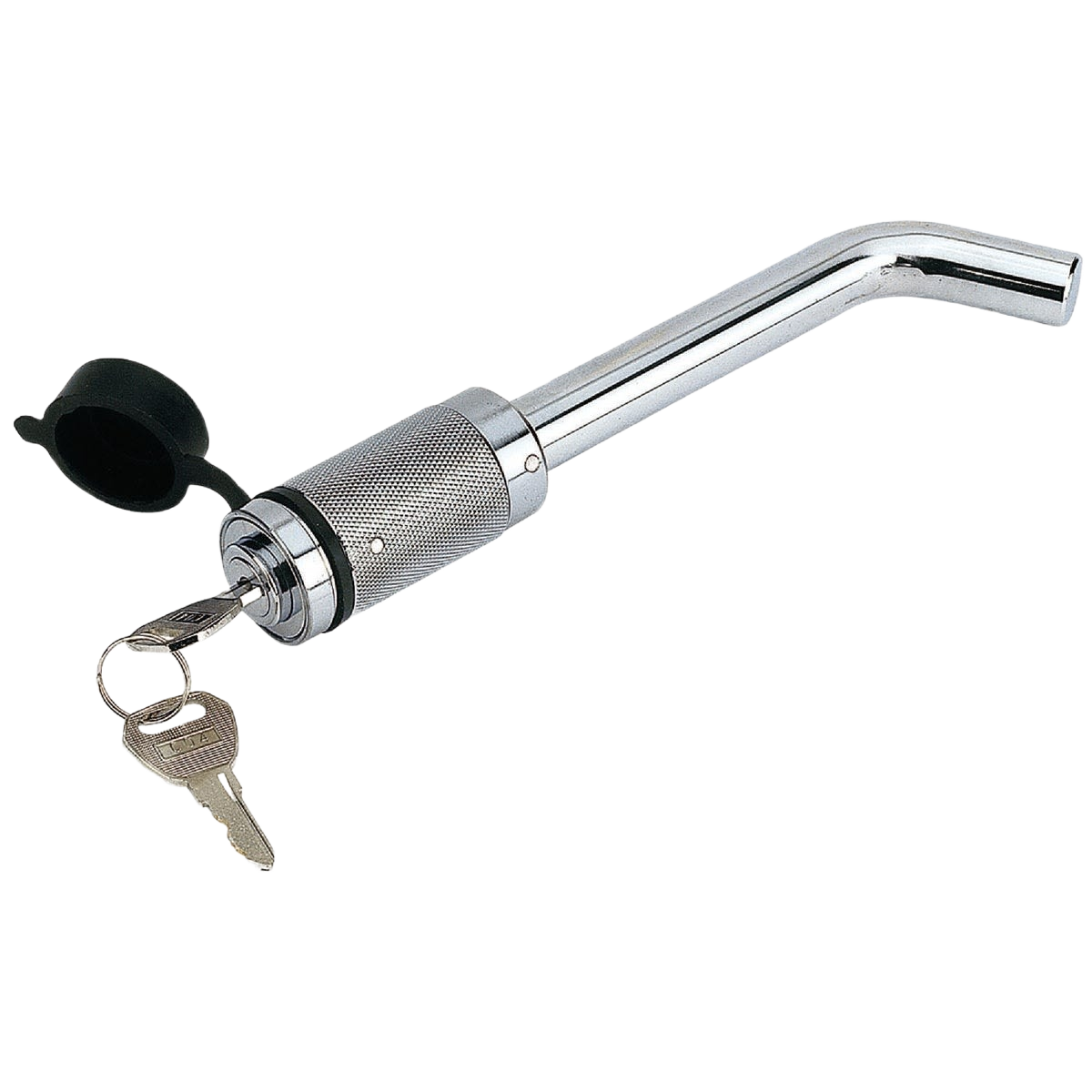Chrome-plated ball mount lock with keys for trailer receivers in tools and home improvement under $50 collections