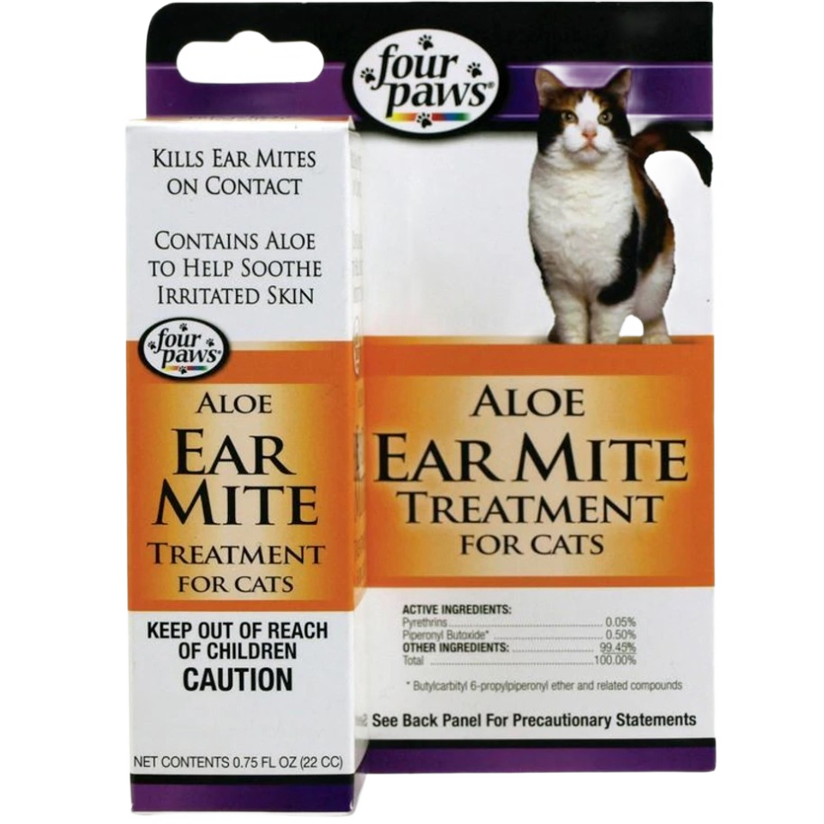 Box of aloe ear mite treatment for cats with calming ingredients, featured in Pet & Animal and Farm & Pet collections