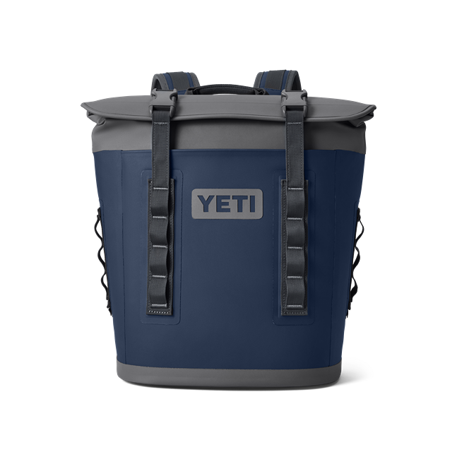 Blue and gray insulated soft cooler backpack with durable straps for food storage and organization collections