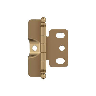 Champagne bronze full wrap ball tip hinge designed for 3/4 inch door thickness in home improvement projects