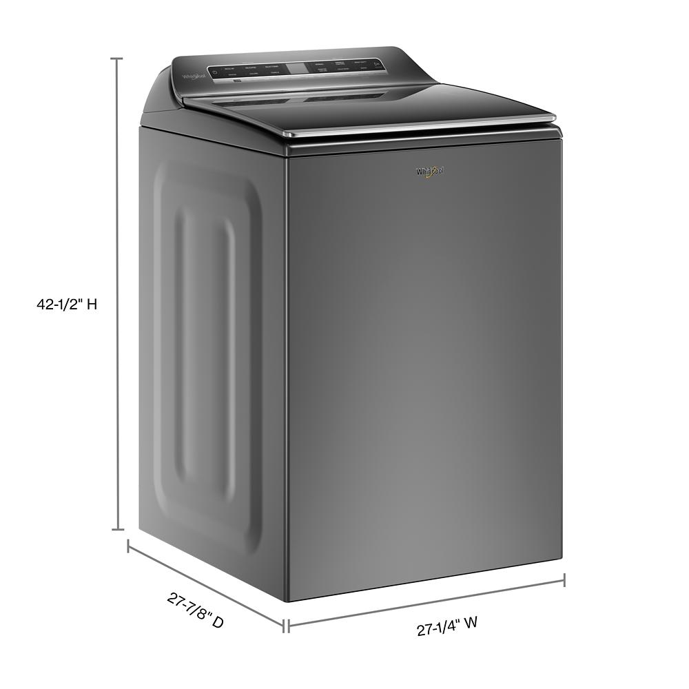 Dark gray top load washer with digital control panel and smooth exterior from Top Load Washers and Appliances collection