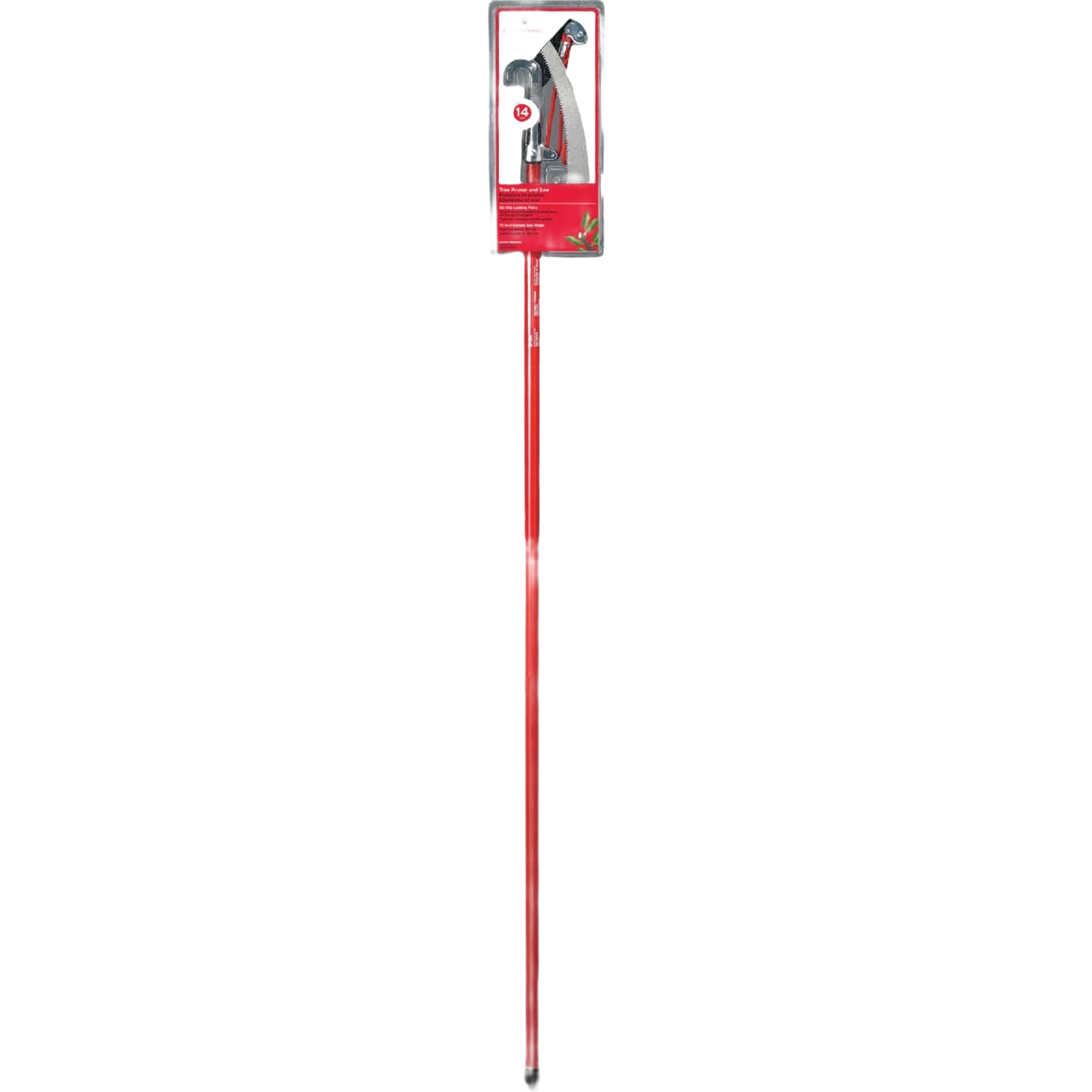 Red fiberglass pole pruner with compound cutting blade for garden and outdoor pruning tools under $100 collections