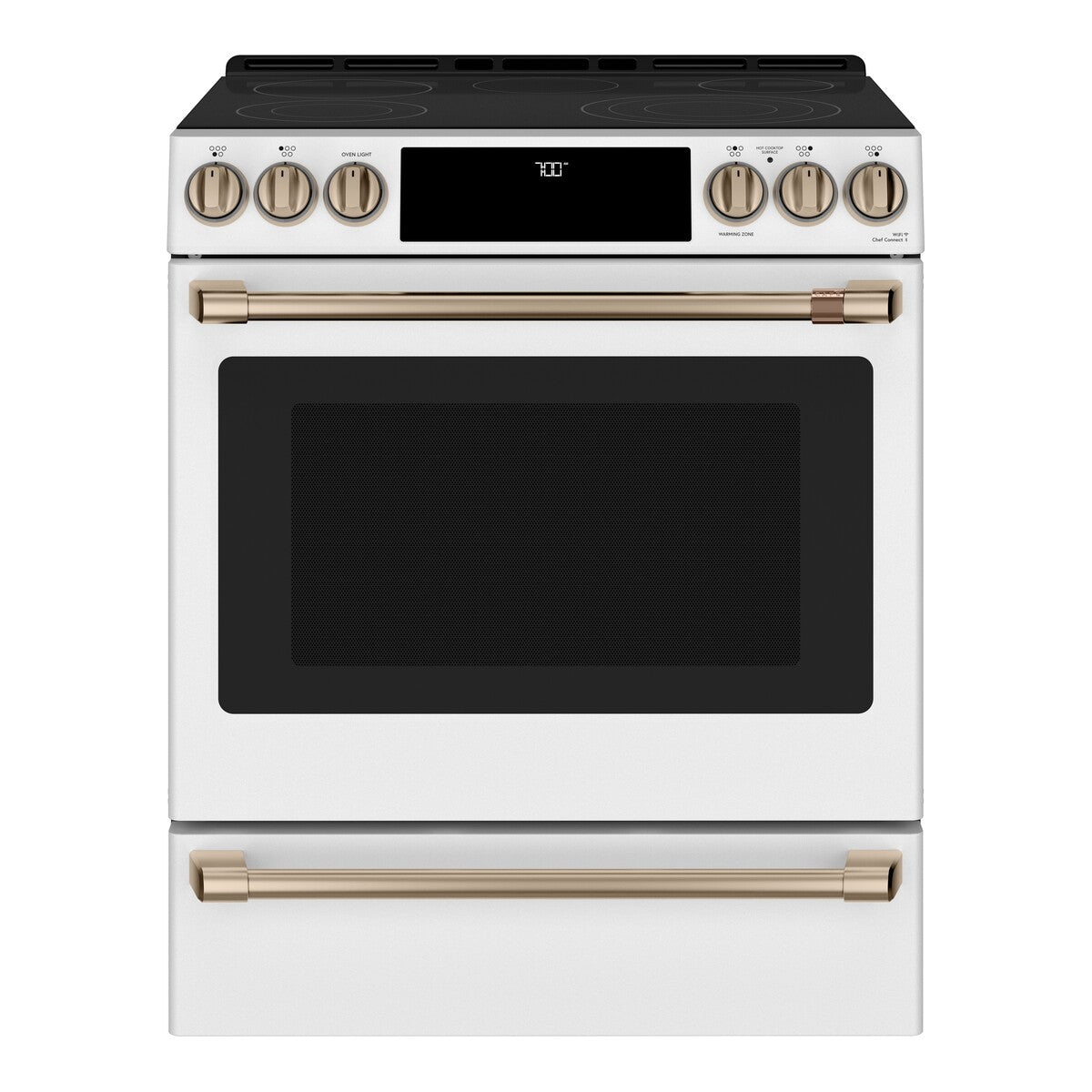 CAFÉ™ 30" Smart Slide-In, Front-Control, Radiant and Convection Range