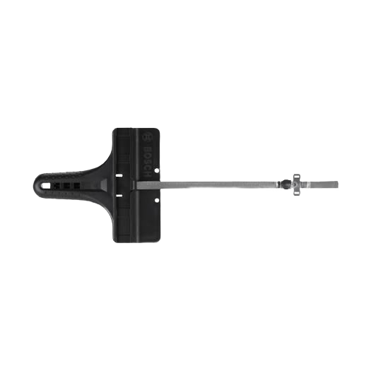 Bosch jigsaw guide accessory with adjustable parallel and circle cutting features for woodworking tool precision