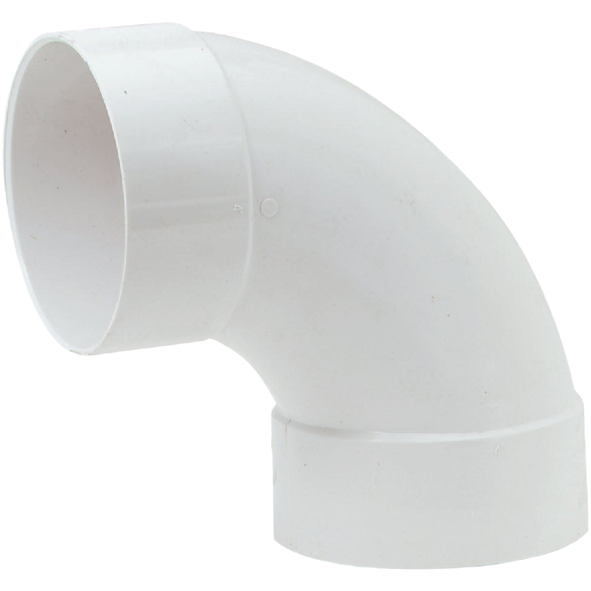 White PVC 90-degree sanitary elbow fitting for plumbing and pipes & fittings in home improvement collections under $50
