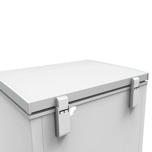 White garage ready deep chest freezer with secure latches from Freezers & Ice Makers and Appliances collections