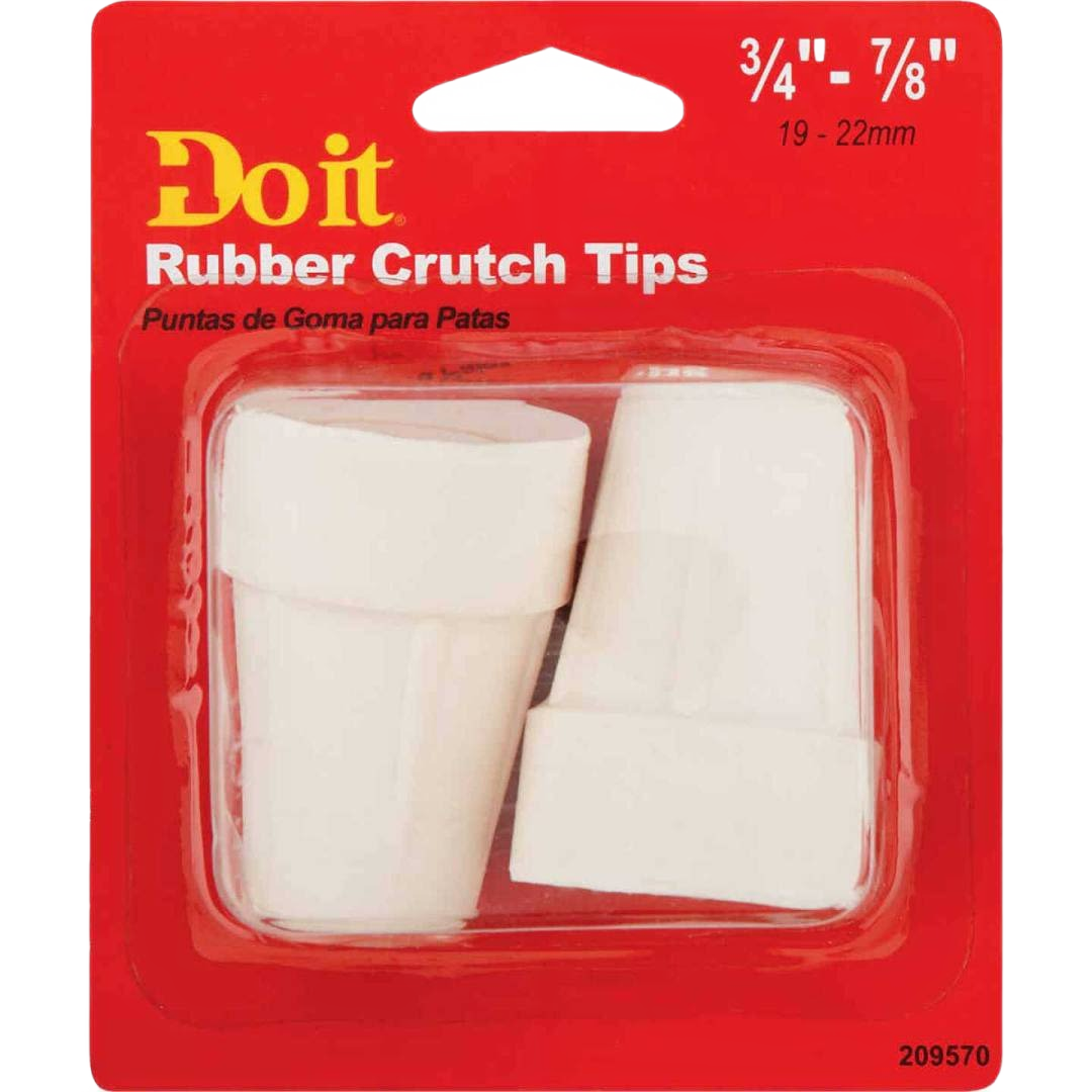 Off white rubber crutch tip protectors in 2-pack for hardware and furniture accessories under $50 collections