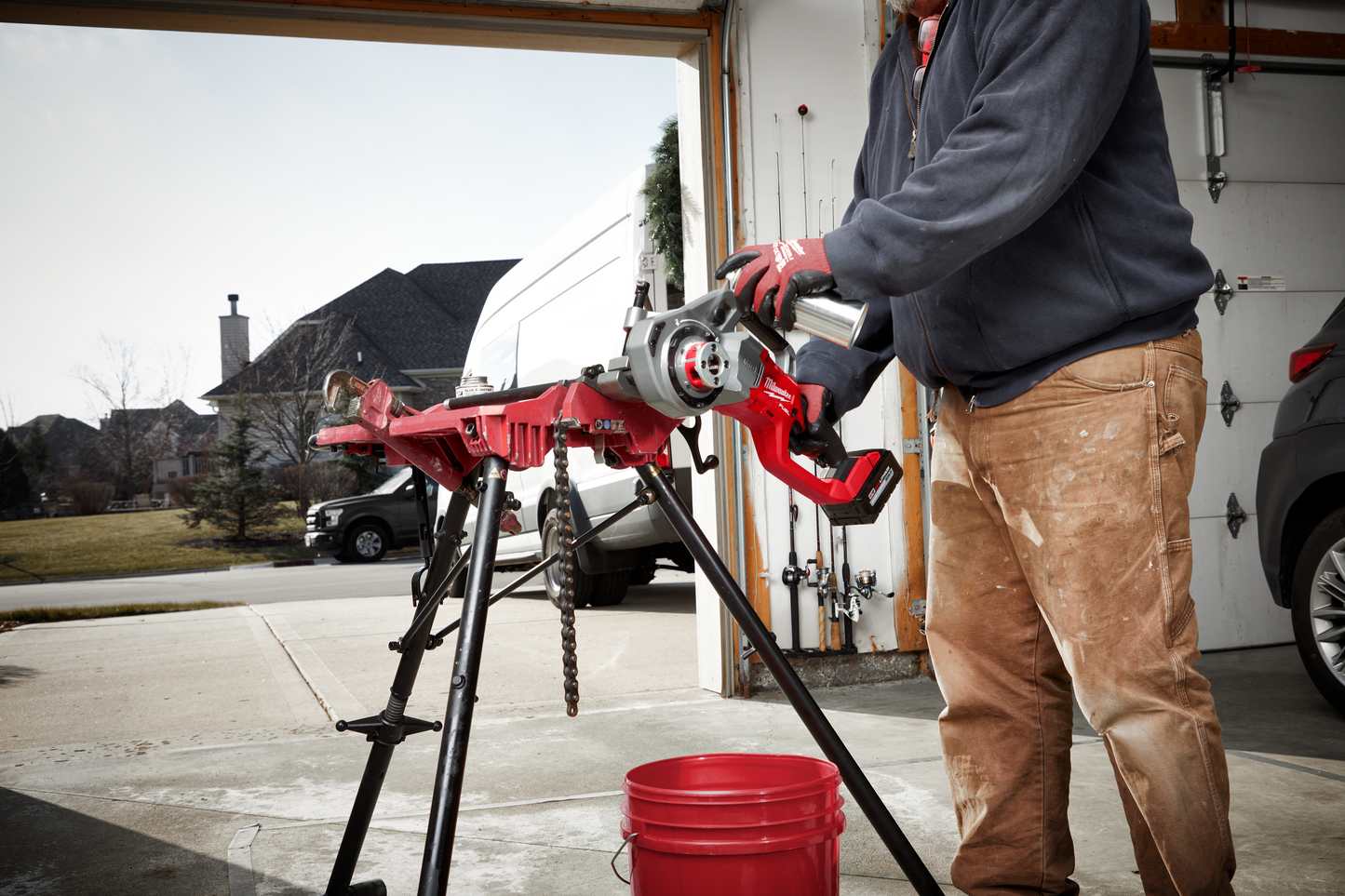 Milwaukee M18 FUEL™ Compact Pipe Threader w/ ONE-KEY™ w/ 1/2" - 1-1/4" Compact NPT Forged Aluminum Die Heads