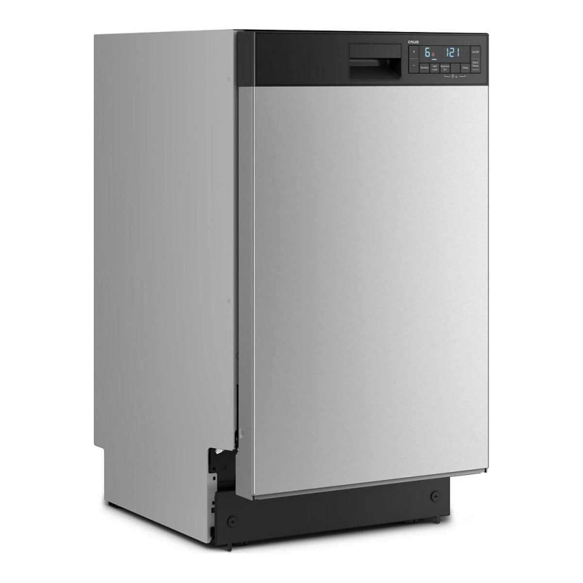 18" Stainless Steel Dishwasher with Half Load Cycle and Triple Spray Arms - 48 dBA