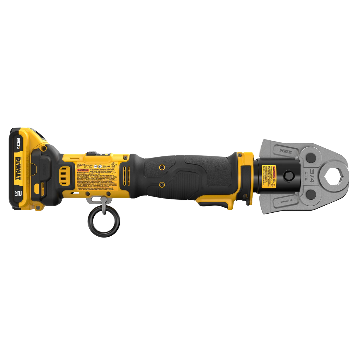 DEWALT 20V MAX* Compact Press Tool Kit w/CTS Jaws