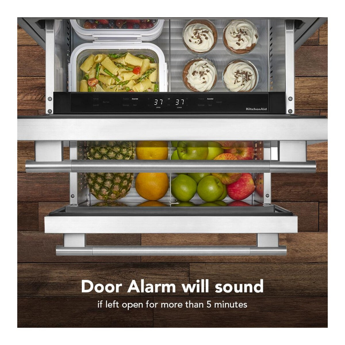 24" Panel-Ready Undercounter Double-Drawer Refrigerator