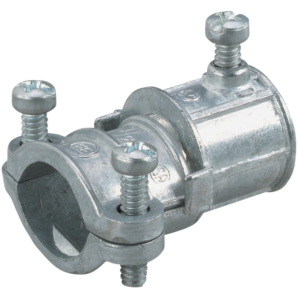 Metallic set screw conduit coupling for electrical conduit connection in home improvement and electrical fitting collections under $50