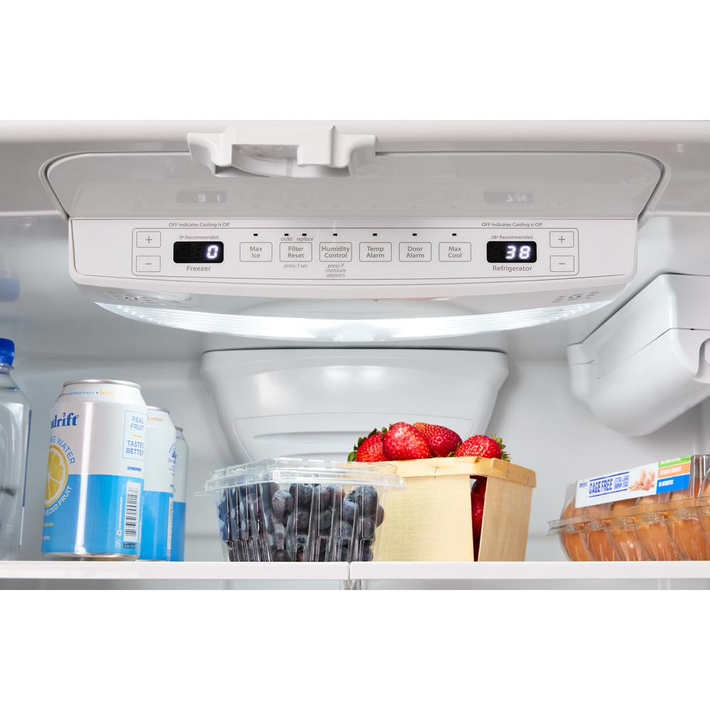 33-Inch Wide French Door Refrigerator with Water Dispenser - 22 Cu. Ft