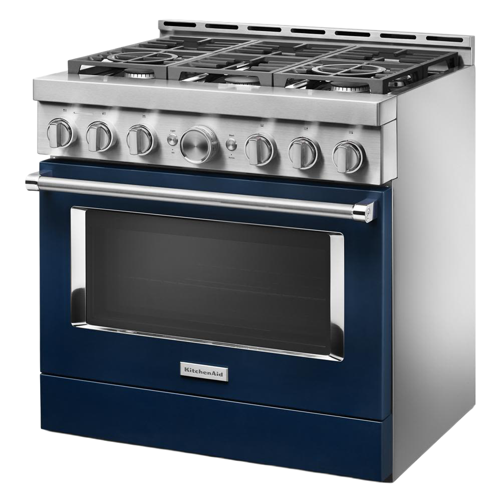 KitchenAid® 36'' Smart Commercial-Style Gas Range with 6 Burners