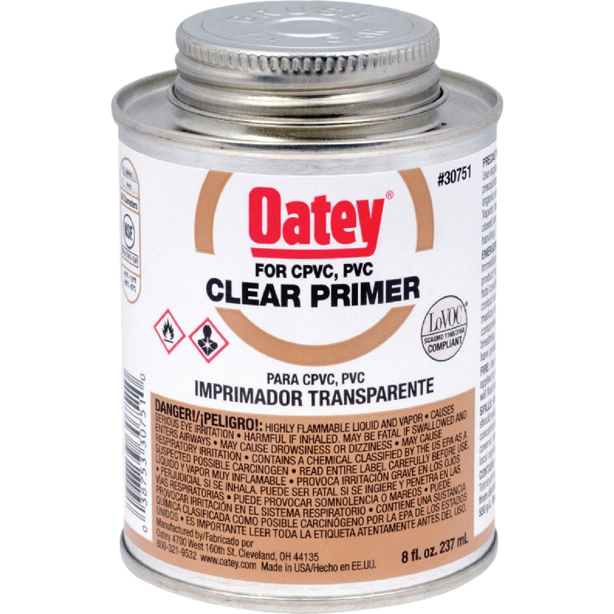 Clear primer for CPVC and PVC pipes with metal screw cap, part of plumbing tools under $50 collection.