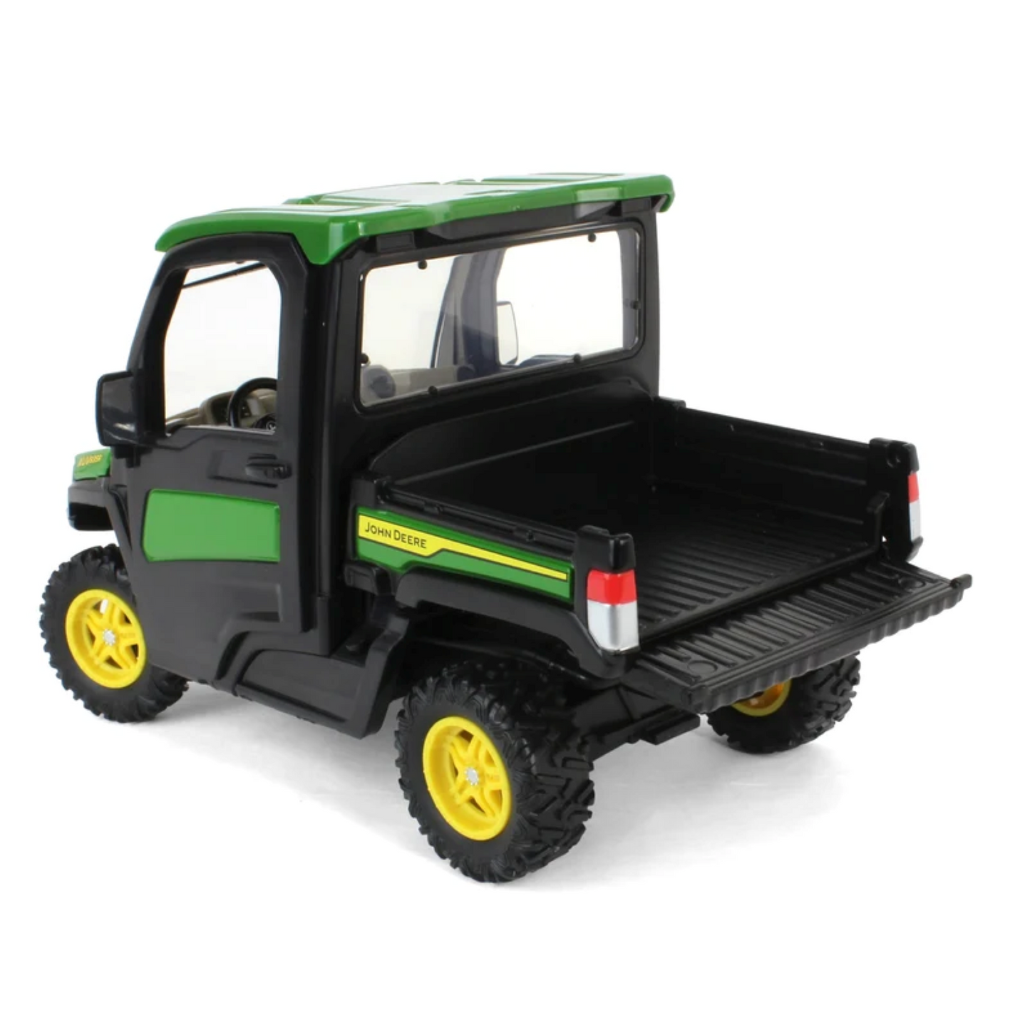 TOMY John Deere 1/16 XUV835R Gator with Working Dump Box & Opening Tailgate
