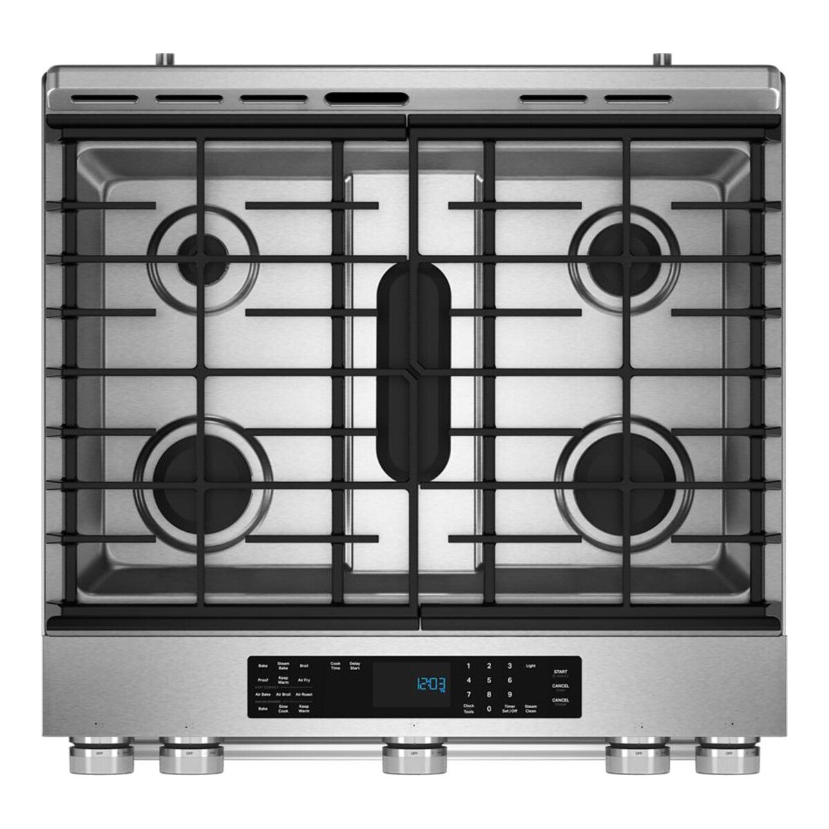 30-Inch 5 Burner Gas Convection Slide-In Range with Baking Drawer