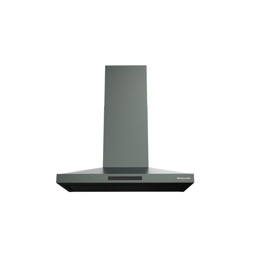 Matte gray 36-inch wall-mount canopy range hood with four-speed fan in Kitchen & Kitchenware collection
