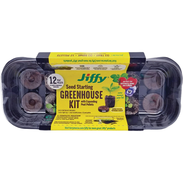 Jiffy 12 Pellet Seed Starter Kit for Easy Indoor Gardening