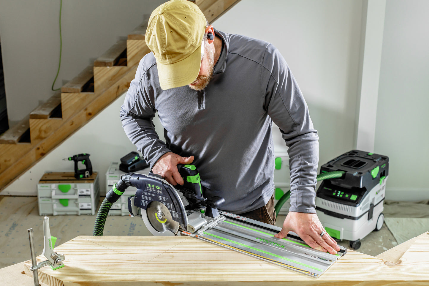Festool 578303 Cordless Carpentry Saw HKC 55 KEB-F-Basic