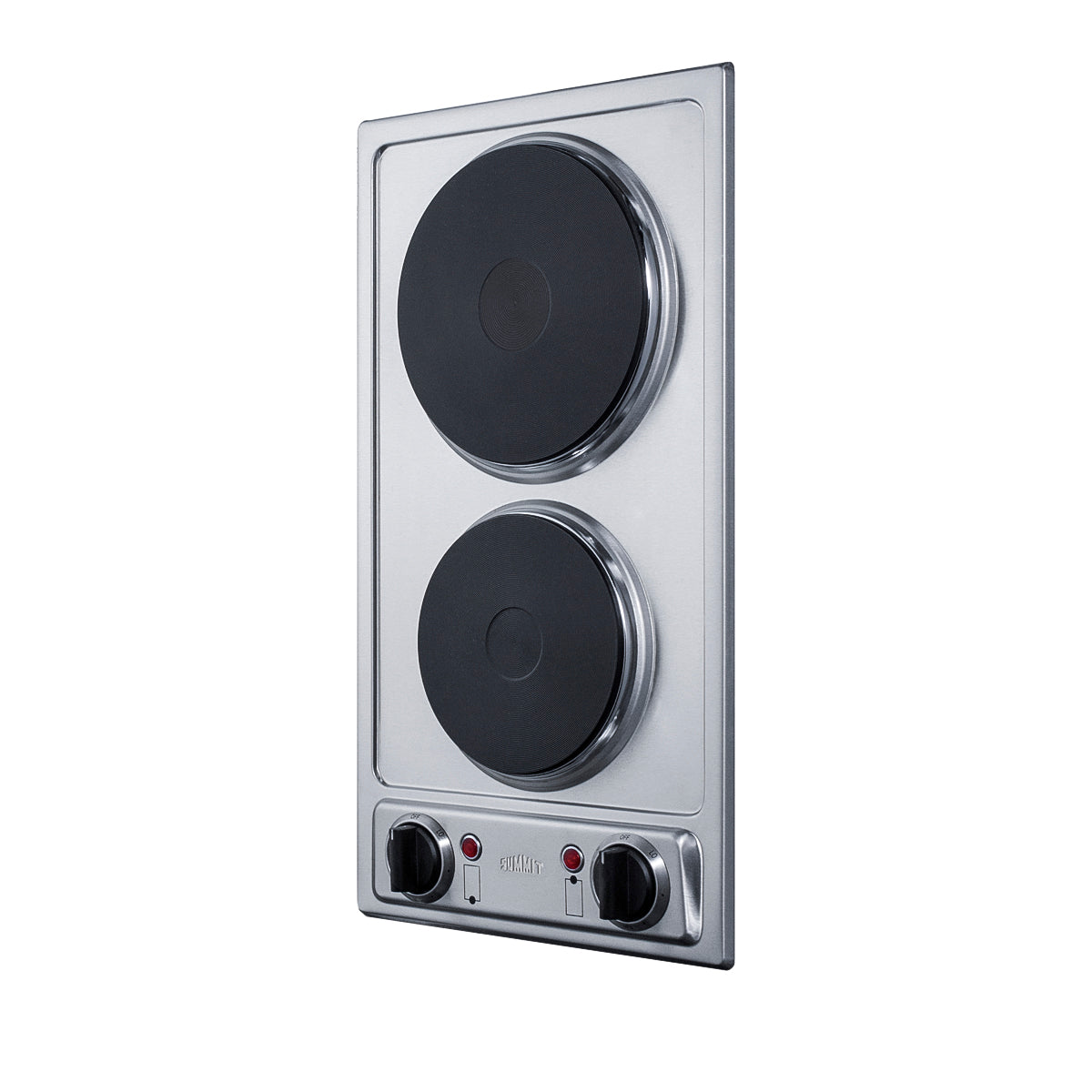 12" Wide 115V 2-Burner Solid Disk Cooktop
