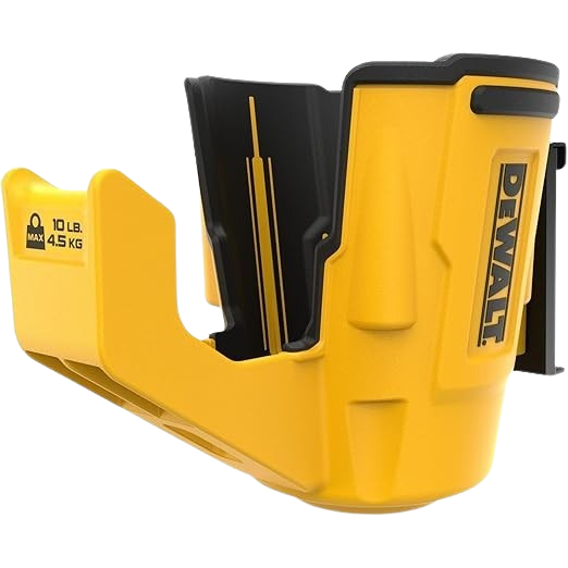 Yellow and black durable power tool holster designed for secure storage and easy access in home improvement tasks