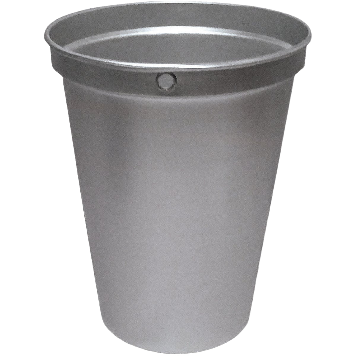 Aluminum 2-gallon sugaring bucket with reinforced hole for sap collection, ideal for Cleaning Tools and Buckets under Home Improvement collections.